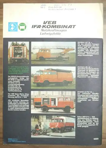 DDR Zeitschrift Premieren LHM 78 KFT GAS 14 Skoda 105 120 Oktober 1978