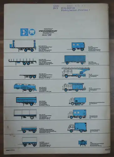 Bericht Leipziger Herbstmesse 80 KFT Oktober 1980 Das aktuelle Vollheckmodell