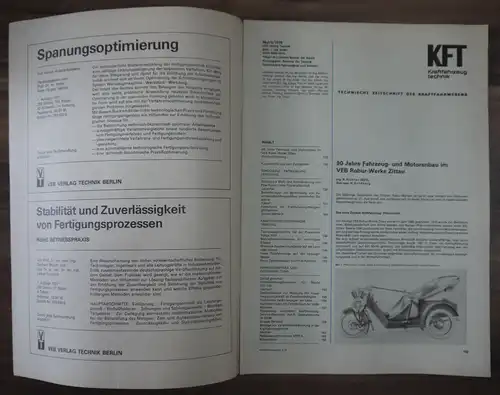 KFT Zeitschrift DDR Mai 1978 Fortschritte bei Halogenglühlampen 90 Jahre