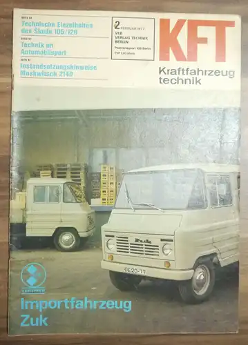 Zeitschrift DDR Technische Einzelheiten Skoda 105 120 KFT Februar 1977