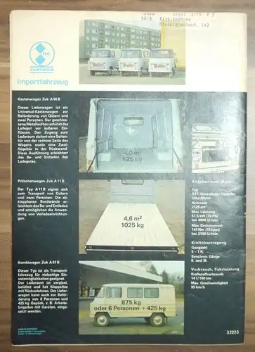 Zeitschrift DDR Technische Einzelheiten Skoda 105 120 KFT Februar 1977