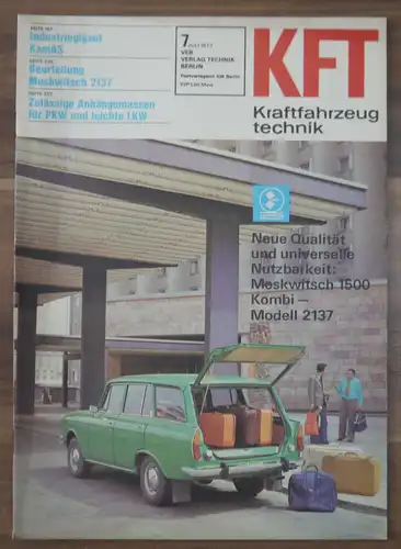 KFT Industriegigant KamAS Juli 1977 Moskwitsch 1500 Kombi Modell 2137