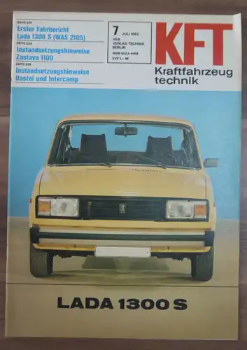 KFT Erster Fahrbericht Lada 1300 S WAS 2105 Juli 1982 DDR Zeitschrift