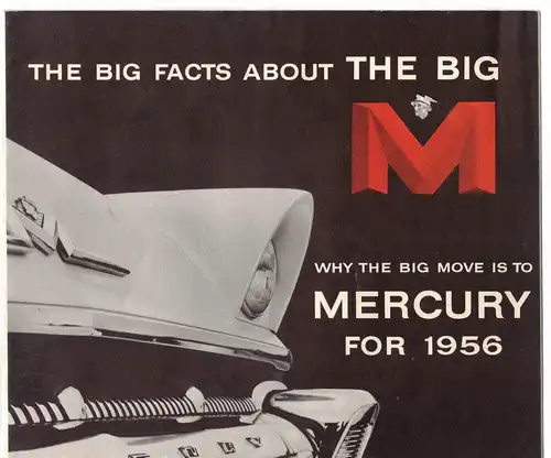 Prospekt Mercury 1956 The Big M Oldtimer Auto kfz
