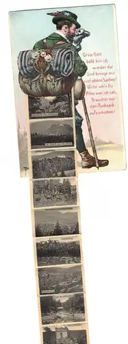 Leporello Ak Gruß aus Schwarzburg Thüringen Arthur Thiele um 1910