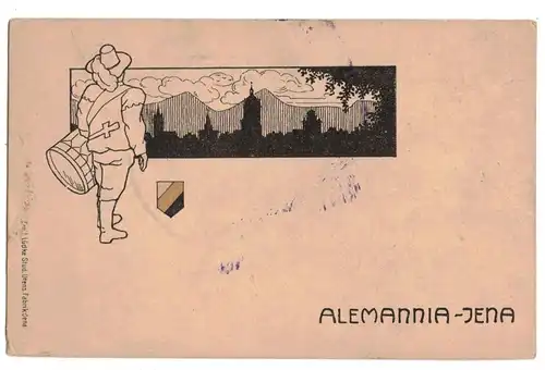 Studentika Ak Alemannia Jena 1930er Burschenschaft