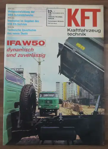 Weiterentwicklung der WAS Automobilwerke KFT Dezember 1976 DDR IFA W50