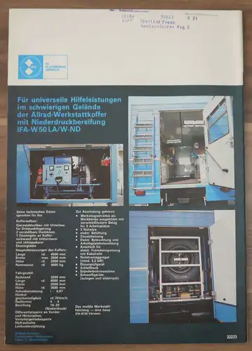 KFT Im Blickpunkt Materialökonomie Dezember 1977 W  50 LA W ND