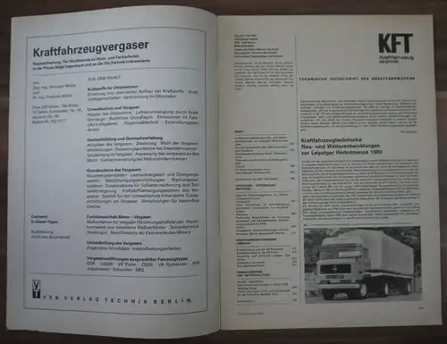 DDR KFT Zeitschrift Bericht von der Leipziger Herbstmesse 80 Heft Oktober 1980