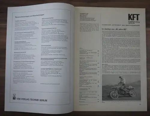 Technik Notizen von der Enduro Weltmeisterschaft Heft November 1982 KFT DDR