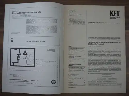 Energieökonomie im Straßengütertransport KFT Februar 1983 Skoda Modell 83 DDR
