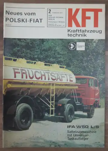 Neues vom Polski Fiat KFT Februar 1971 IFA W50 L S Sattelzugmaschine