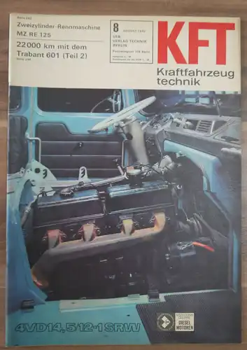 Zweizyinder Rennmaschine MZ RE 125 KFT August 1970 22000 km mit dem Trabant 601