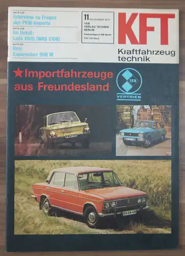 Interview zu Fragen des PKW Imports November 1977 KFT DDR Zietschrift