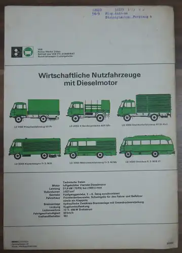 Kraftfahrzeugtechnik ROBUR nun auch mit Dieselmotor August 1981 KFT Bastei 1