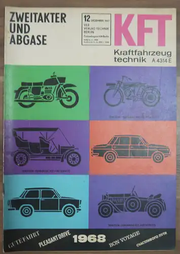 Zweitakter und Abgase Dezember 1967 KFT DDR Zeitschrift Gute Fahrt VEB Verlag  B
