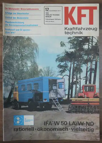VEB Verlag Technik Heft DDR Dezember 1977 KFT Erfolge Dieselmotor Einfluß Motore