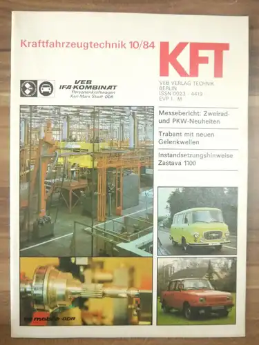 KFT VEB IFA Kombinat Messebericht Zweirad und PKW Neuheiten Oktober 1984
