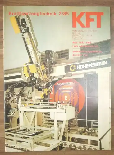 Zeitschrift KFT DDR Februar 1985 WAS 2108 Lada mit Frontantrieb Zaszava 1100
