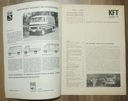 KFT Zeitschrift DDR Skoda S 100 März 1970 Neuheitenbeschreibung