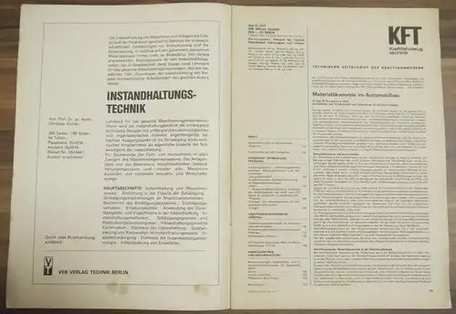 LFT Lüftung und Heizung bei Campinganhängern Mai 1977 Plattenauflieger DDR