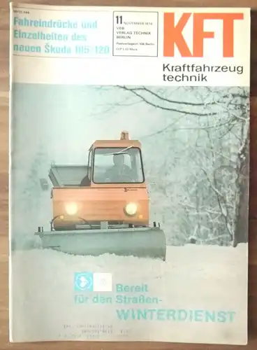KFT Fahreindrücke Einzelheiten Skoda 105 120 VEB Berlin 1976 DDR
