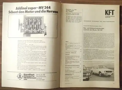 KFT Fahreindrücke Einzelheiten Skoda 105 120 VEB Berlin 1976 DDR