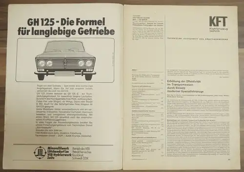 KFT Beurteilung Wartburg 353 W DDR Juli 1975 HLS 20078 TK VEB