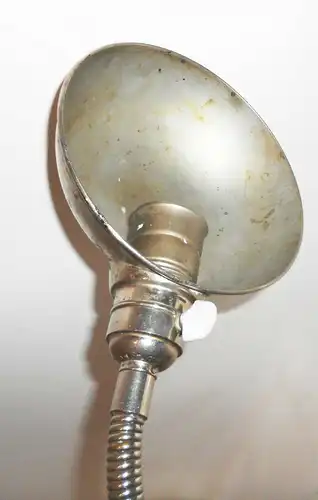 Art Deco Schwanenhalslampe Tischlampe Chrom Bauhaus Vintage Schreibtischlampe !