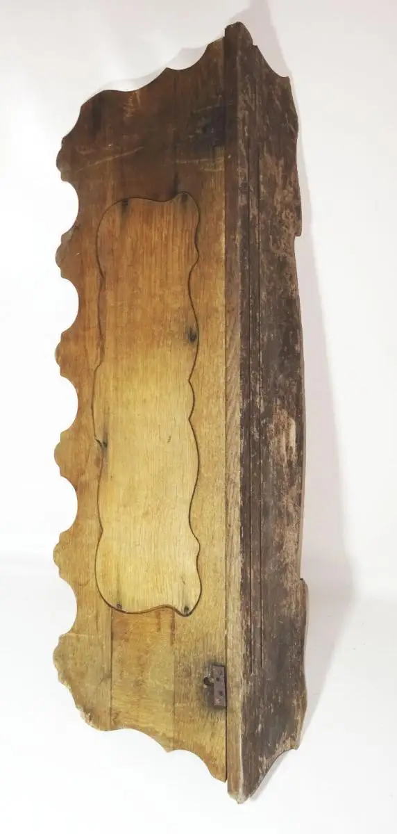 Altes Regal Löwenkopf Eiche 97 cm Wandboard Kleiderhaken Garderobe 6