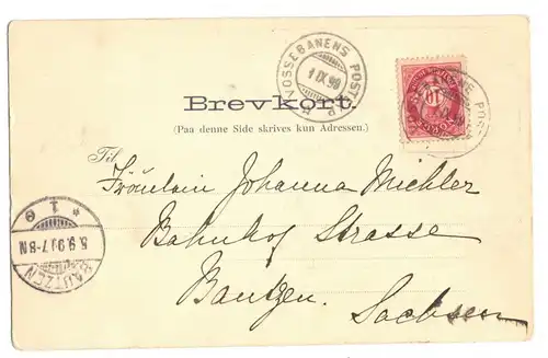 Litho Ak Hotel Stalheim 1899 Norwegen Norge 