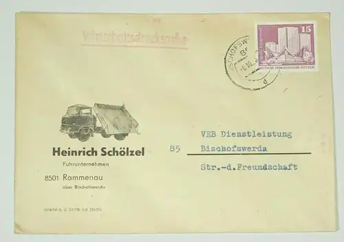 Firmen Brief Heinrich Schölzel Rammenau