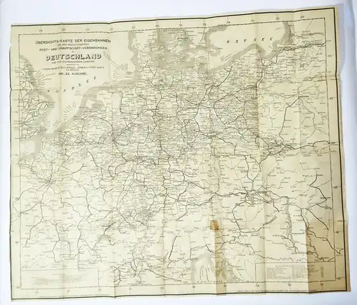 Telegraphen Karte Europa 1858 Eisenbahn Dampfschiff Landkarte 1861