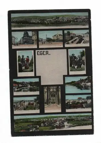 Ak Stadt Eger. Korrespondenz-Karte 1908