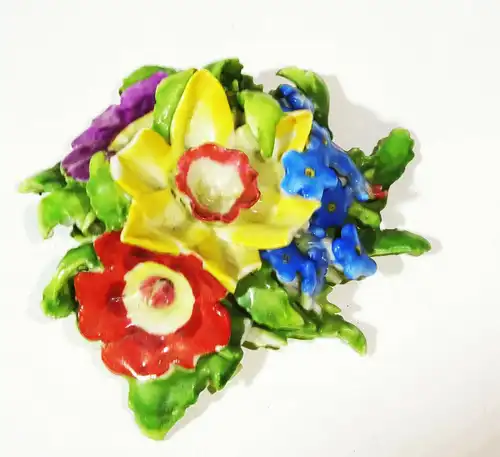 Alte Porzellan Blumen 4 Stück vor 1945 Deko Blüten Tischdeko 