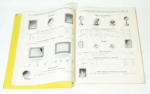 Katalog E.L.Meyer Hildesheim Musterbuch Galanteriewaren Silberwaren Koffer 1930