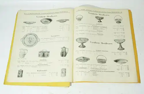 Katalog E.L.Meyer Hildesheim Musterbuch Galanteriewaren Silberwaren Koffer 1930