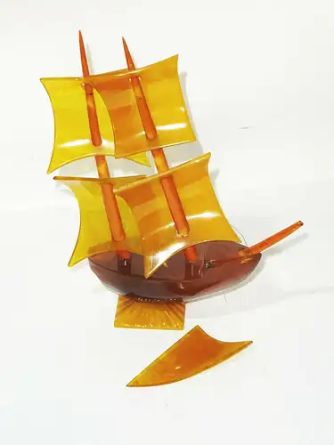 Vintage Segelschiff Catalin Kunstharz DDR deko