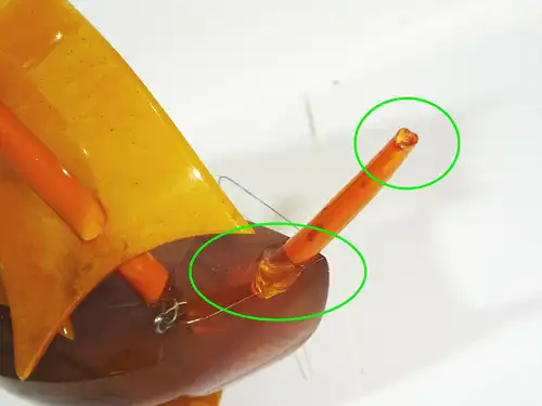 Vintage Segelschiff Catalin Kunstharz DDR deko