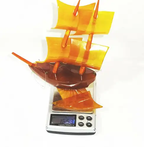 Vintage Segelschiff Catalin Kunstharz DDR deko