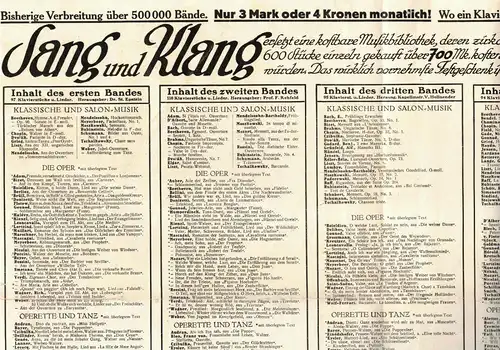 Reklame Prospekt Buchhandlung Karl Block Breslau um 1920 (D6