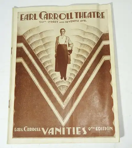 Earl Carroll Theatre New York City Broschur map Vintage um 1924 Theater ! (D6