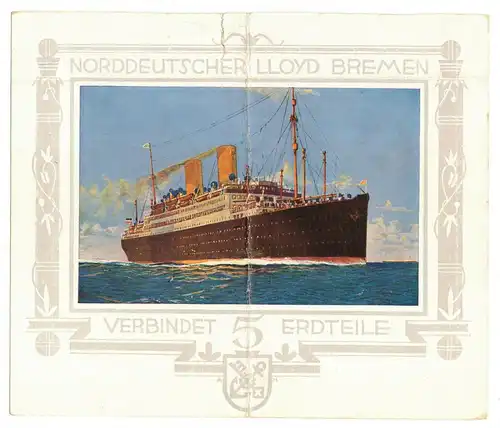 Auszug Schiffstagebuch Doppelschrauben Postdampfer Dresden 1929 Norddeutscher D6