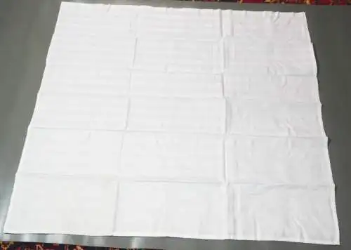 DDR Paket 30 Tischdecken Weiss 78,5 cm x 74 cm Gestreift B-Ware Basteln Vintage