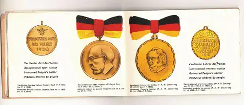 Broschur Medaillen und Abzeichen DDR 1951 Bildband Nachschlageliteratur ! (H5