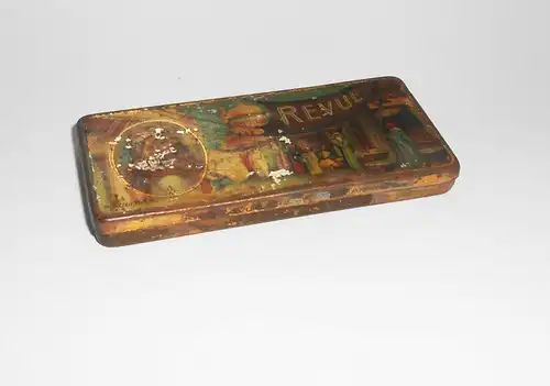 Alte 5er Blechdose Sulima Cigaretten Revue Zigaretten um 1910 