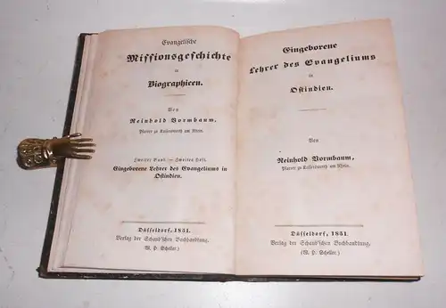 Reinhold Bornbaum Evangelische Missionsgeschichte Apostel der Indianer 1850 !