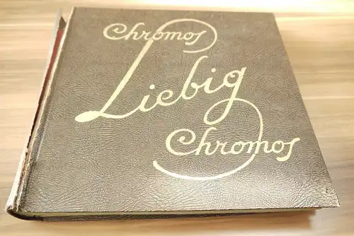 Liebig Sammelalbum Chromo ca 50 Seiten 300 Sammelbilder