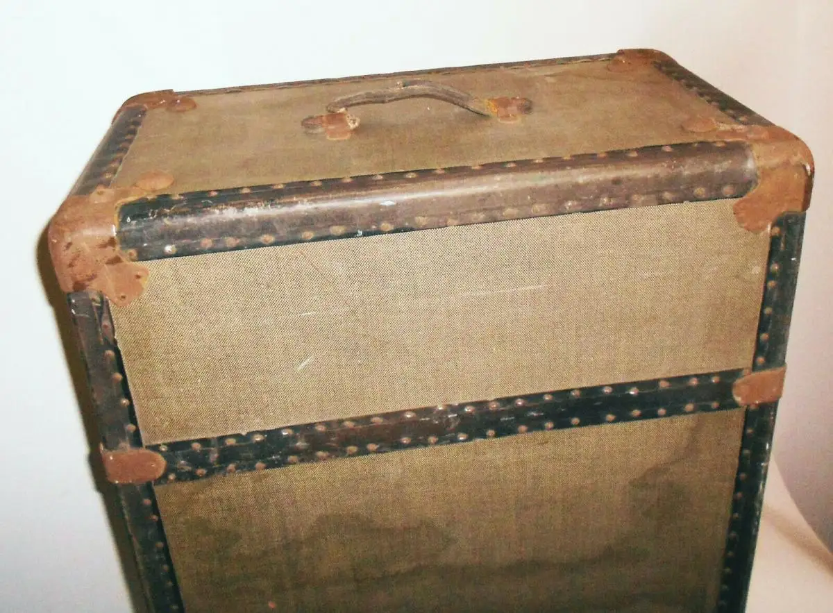 Vintage Reisekoffer Überseekoffer Schrankkoffer XL Koffer Deko Loft Industrie 4
