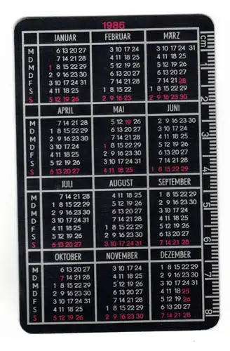 Taschenkalender DDR Modern Leicht Komplett Metalleichtbaukombinat 1986